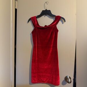 Red holiday dress